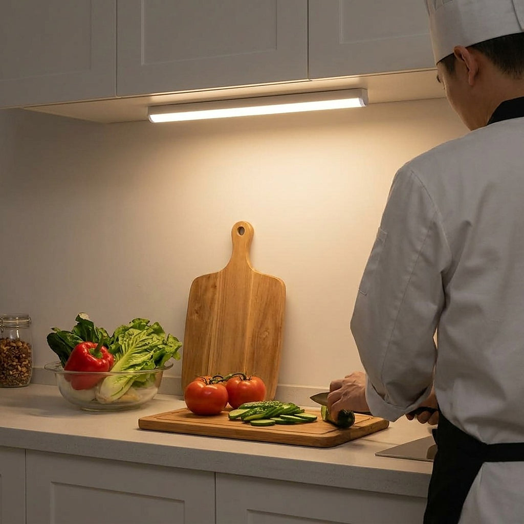 Réglette Lumineuse Sans Fil à Détecteur de Mouvement – 3 Couleurs en 1